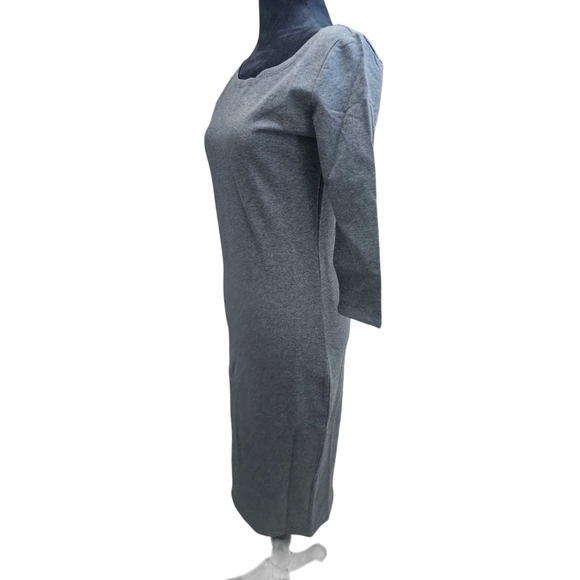 NWT Classic Slim Fit Bodycon Cotton Midi Dress Medium - Picture 6 of 7